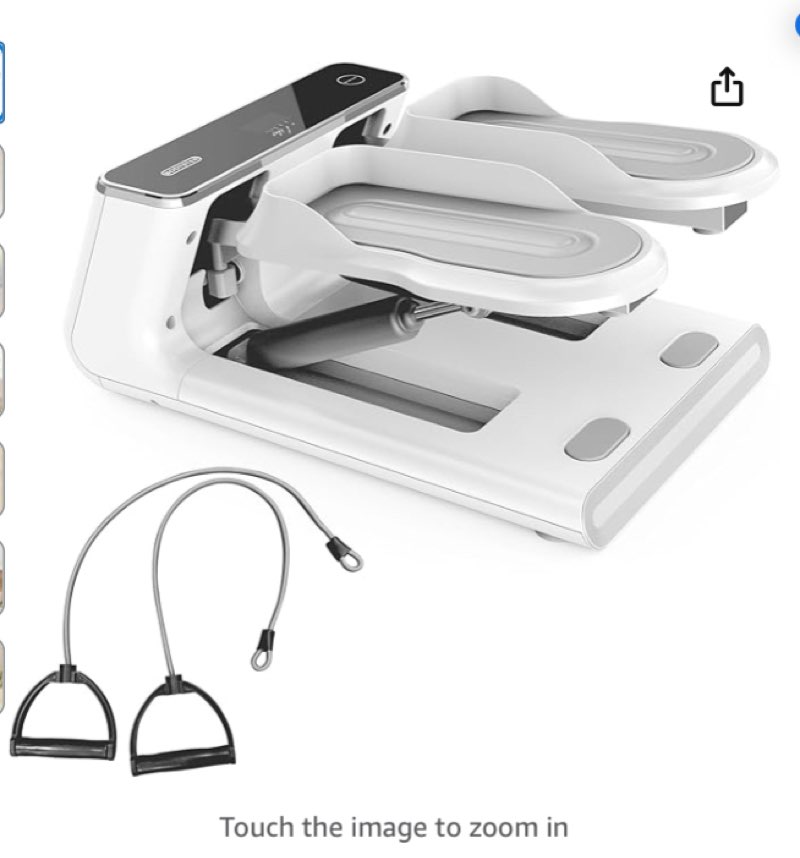 Mini Stair Stepper for Home Exercise, Weight Capacity 330 LBS, with LED Smart Display and