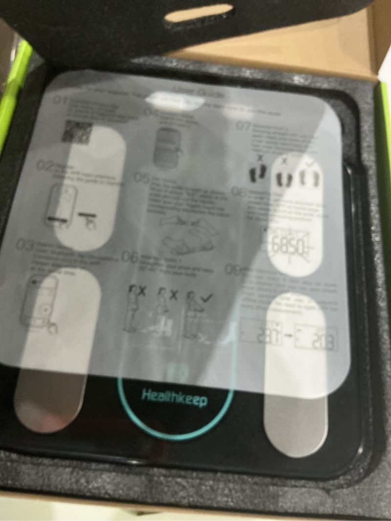 Condition photo showing Good Condition for Healthkeep Scale for Body Weight Digital Bathroom Scale with 8 Electrodes, 21 Body Datas Dual Frequency BIA Measurement Smart Weight Scale Compatible with iOS & Android, Max 400lb/180kg/28st