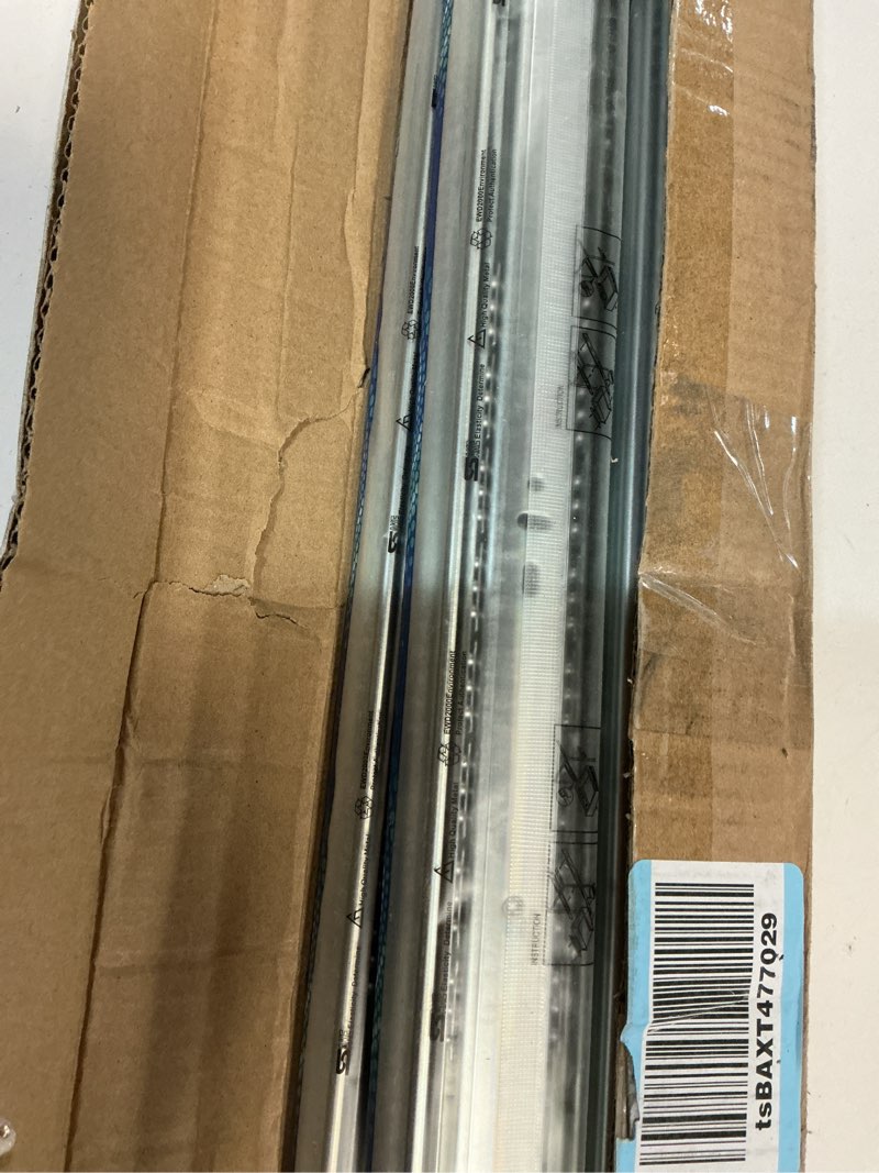 Condition photo showing New/Like New for 20 inch Drawer Slides 4 Pairs (8pcs) Full Extension Ball Bearing Drawer Rails Side Mount 3 fold Metal Dresser Runners for File Cabinet Trash Can Kitchen Wardrobe Glides 20" Silver 100 LB Capacity ?20inch-500mm