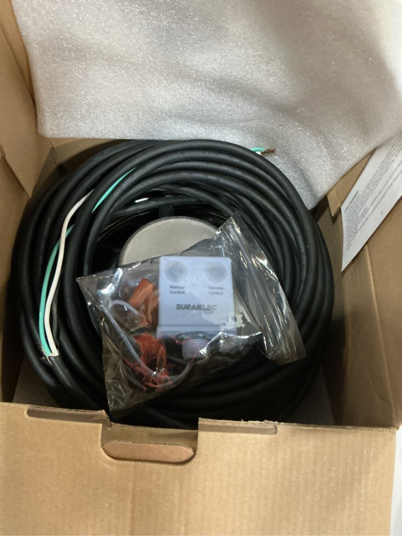 Condition photo showing Good Condition for suraielec 12v ac pool lights for inground pool, 10 inch color changing led pool light with remote control, 300w equivalent, underwater swimming pool light fixture for large wet niches, 50ft rgb 10-inch 50ft