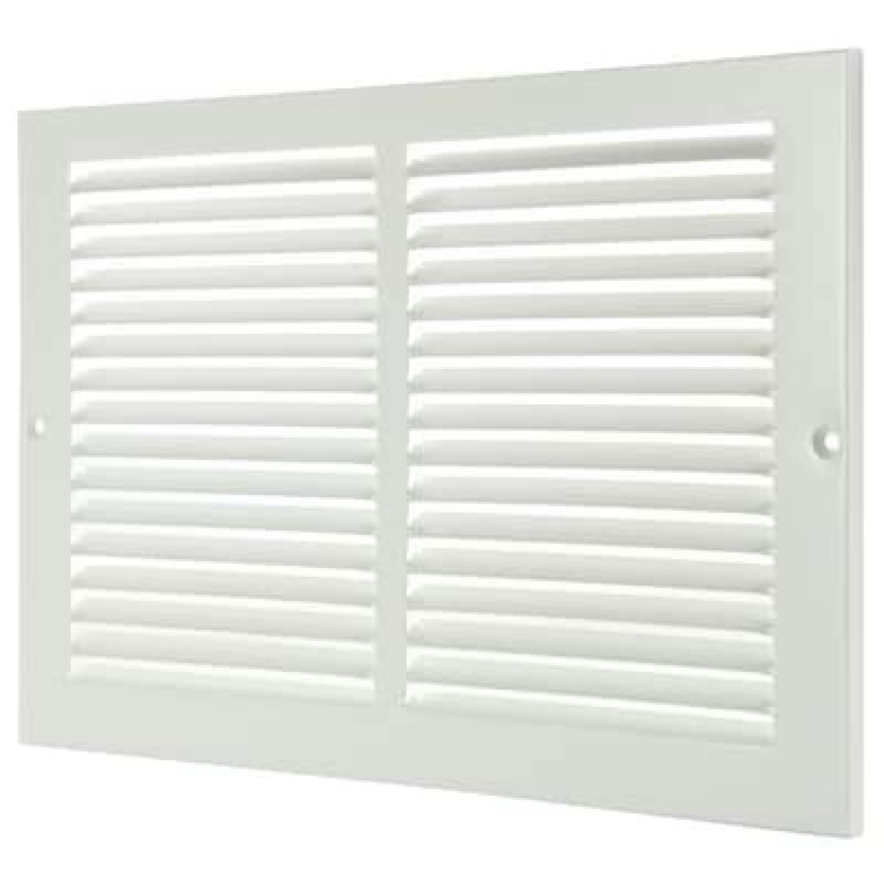 RELIABILT 14-in x 8-in Steel White Sidewall/Ceiling Grille