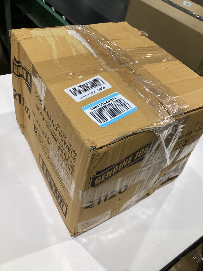 Condition photo showing Good Condition for Genuine Joe C-Fold Hand Towels, 1-Ply, 10" x 13", 2400 Sheets/Pack, 12 Count