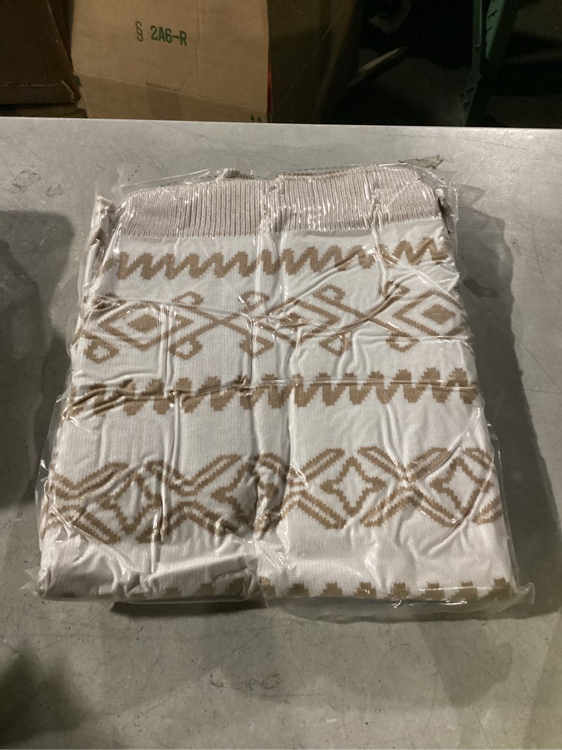 Condition photo showing New/Like New for Womens Cowl Neck Pullover Sweaters Apres Ski Long Sleeve Chunky Knit Christmas Sweater XX-Large Camel