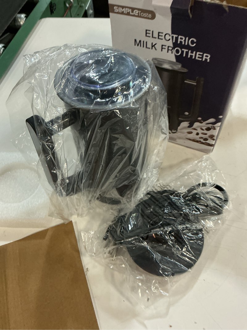 Condition photo showing Good Condition for simpletaste milk frother, 4-in-1 electric milk steamer with led touch screen, automatic warm and cold foam maker and milk warmer for latte, cappuccinos, macchiato