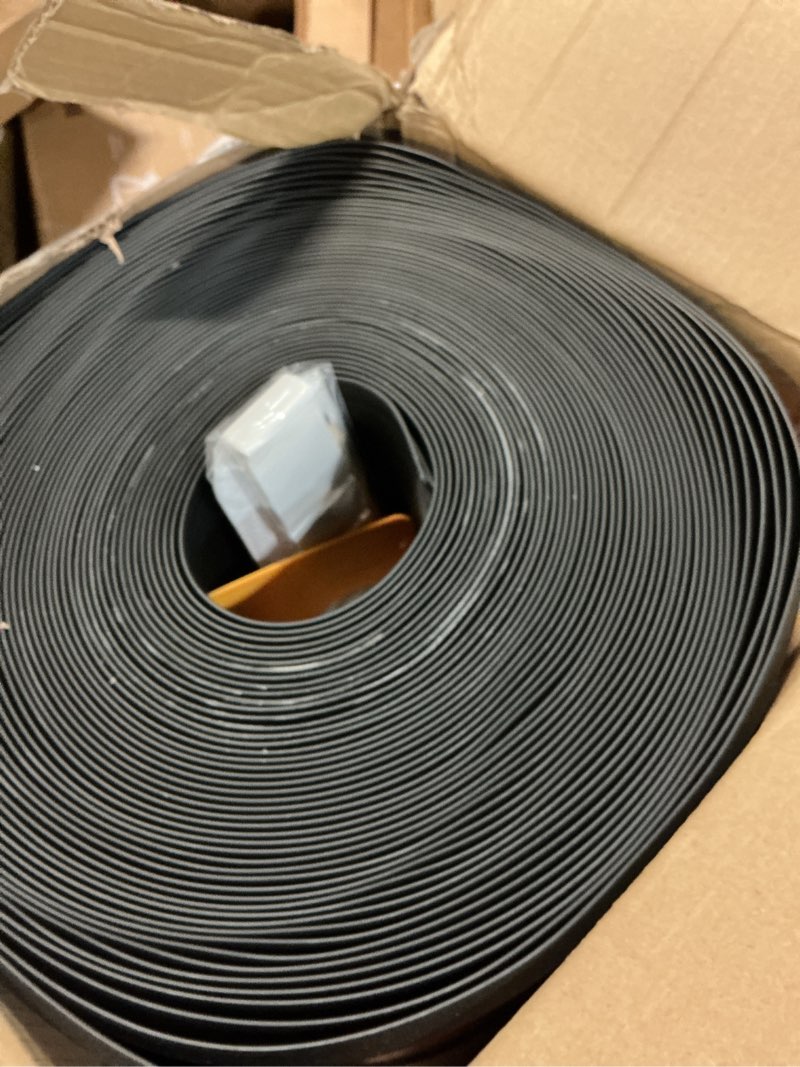 Condition photo showing New/Like New for coukiu flexible baseboard molding trim, 4 inch x 100 feet self-adhesive vinyl wall base cove base, peel and stick rubber wall base moulding trim(s100, black) 4in x 100ft black