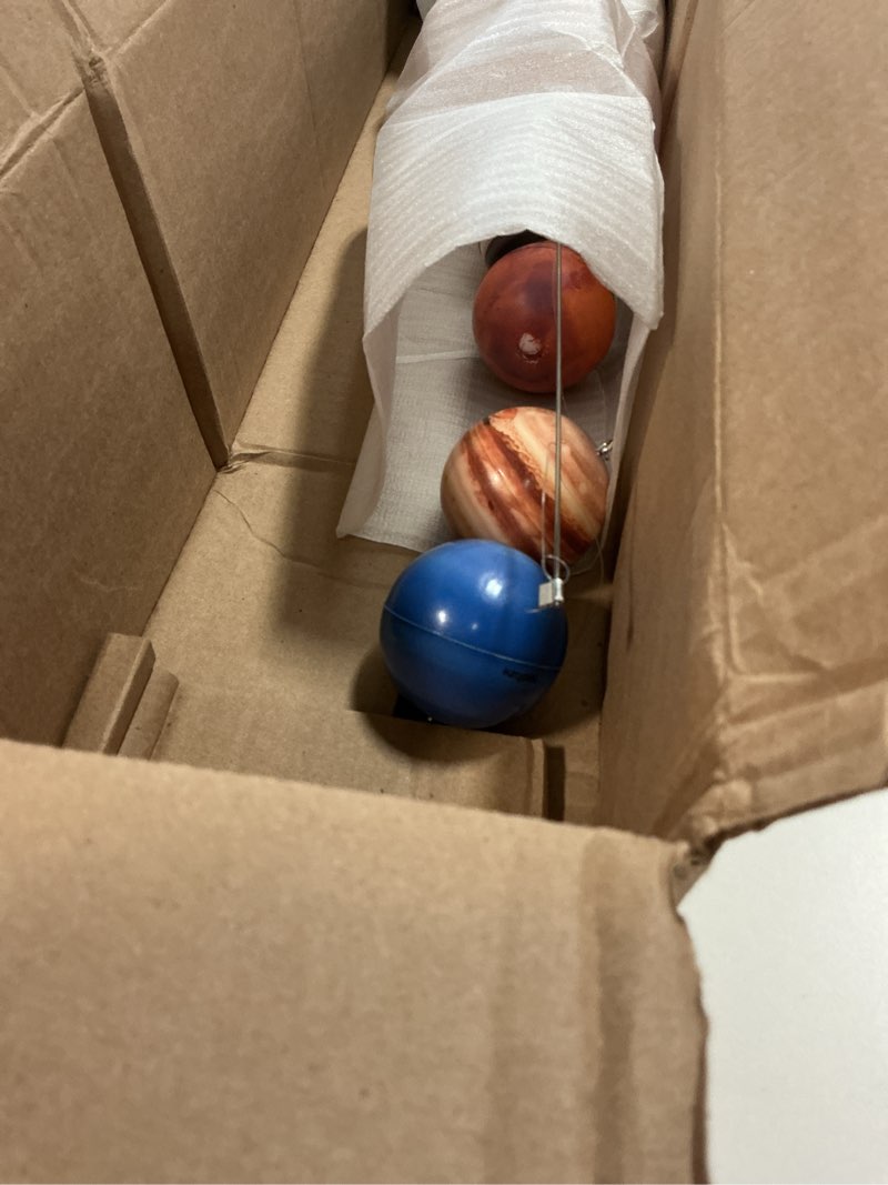 Condition photo showing New/Like New for 3D Solar System Mobile Hanging Planets Solar System Decor Educational Planets Model Large Space Nursery Decor for Boys Girl Space Themed Gift