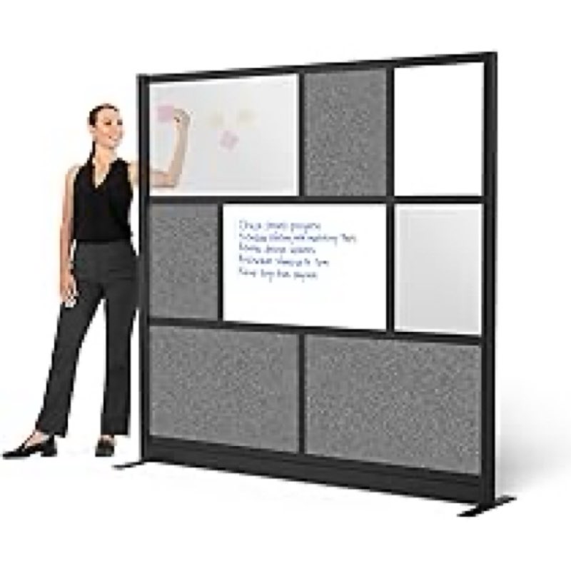 Cppp102 modular wall 53x70 segmented black frame 
