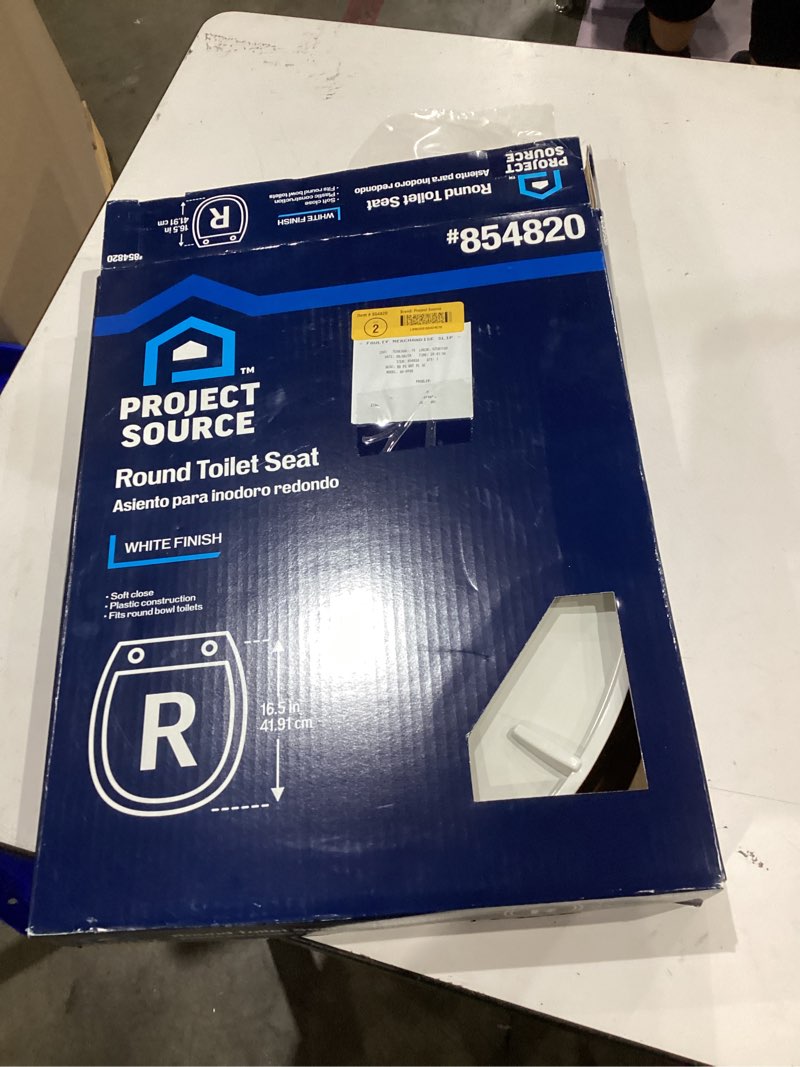 Condition photo showing As Is for project source toilet seat