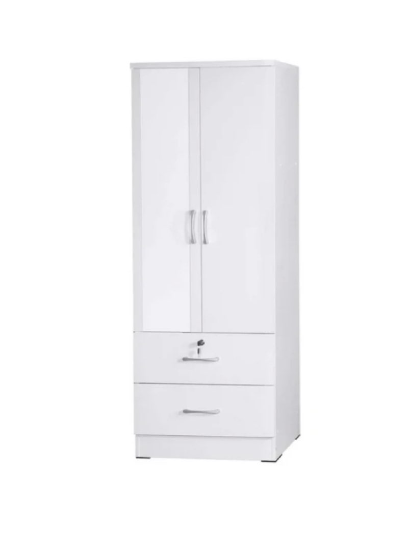 (Incomplete box 2 of 2 only) Grace Armoire Wardrobe Cabinet with Mirror & Drawers