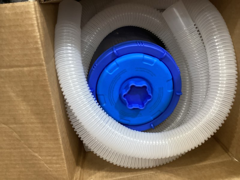 Condition photo showing Good Condition for kimfilter transparent 1000 gph above ground pool filter pump – easy cartridge status viewing | powerful pool cartridge filter pump system | enhanced circulation & filtration for crystal-clear water deep blue