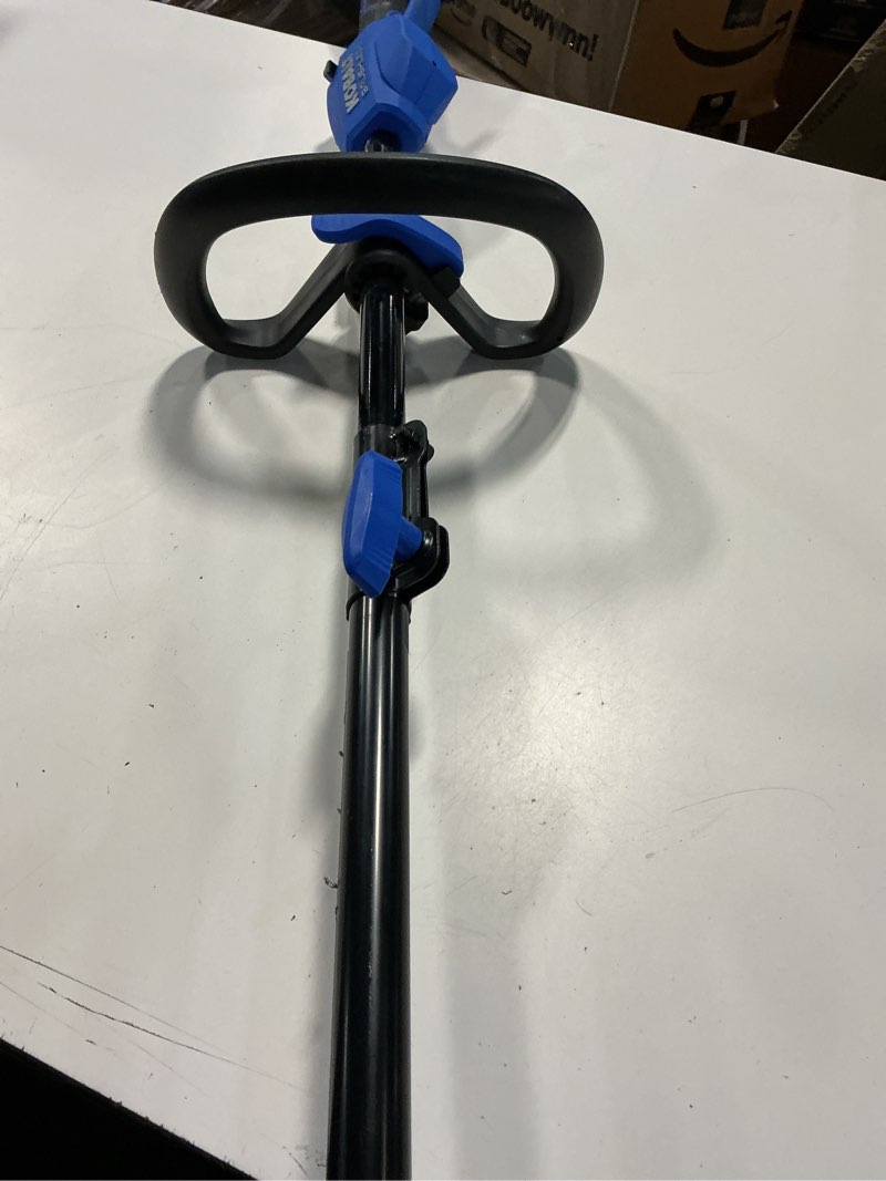 Condition photo showing As Is for kobalt 40-volt 40-volt 9-in handheld attachment capable battery lawn edger