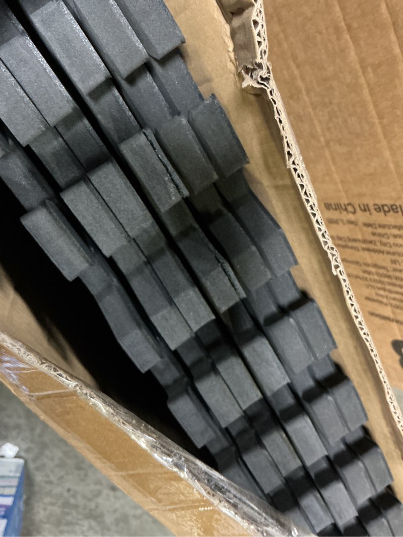 Condition photo showing Good Condition for airhop 0.56in thick 24 sq ft exercise equipment mats, 6 tiles upgraded rubber top with high density eva foam, large interlocking puzzle gym flooring for home gym, heavy weight workout,black black 24 sq ft (6 tiles)
