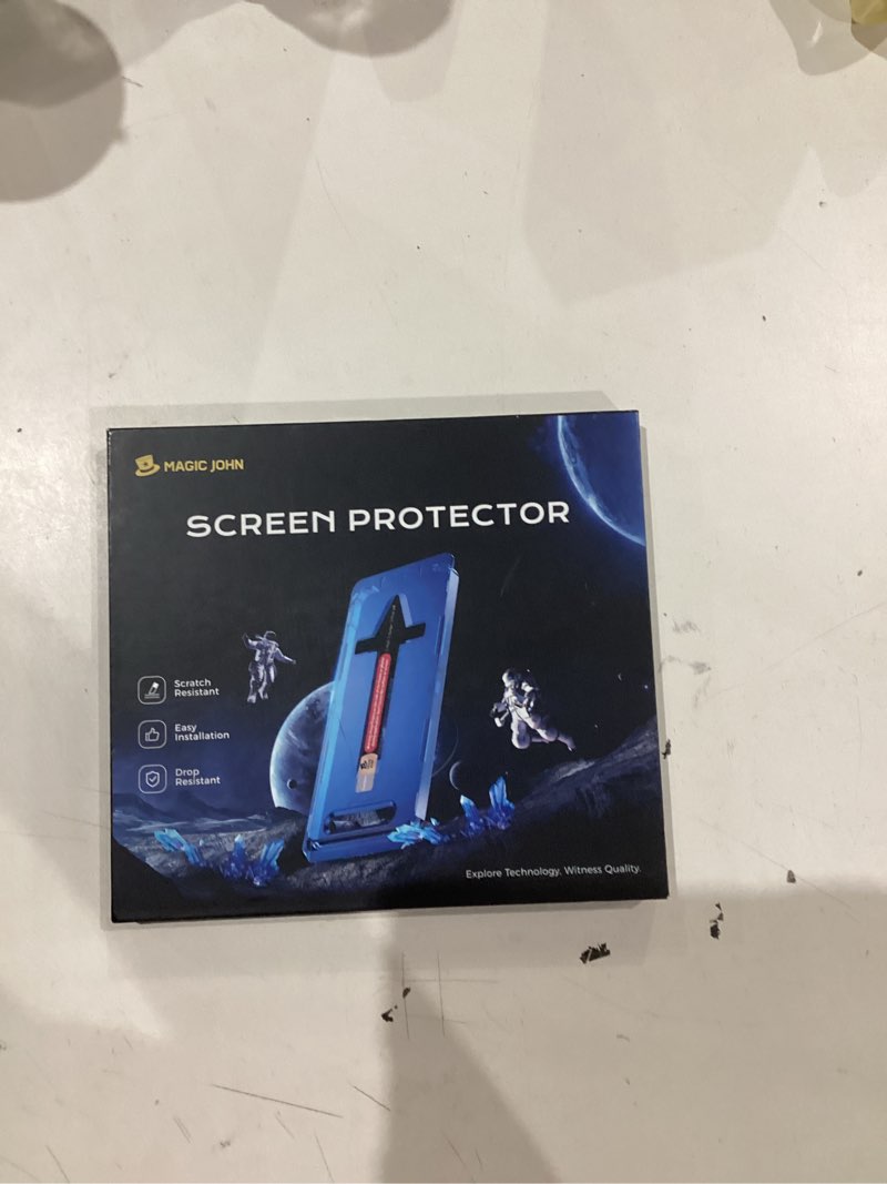 Condition photo showing As Is for MAGIC JOHN 2 Pack for iPhone 16 Pro Max 6.9 inch Privacy Tempered Glass Screen Protector, Bubble Free, Easy Installation, Auto Dust-Elimination Privacy iPhone 16 Pro Max-6.9 inch