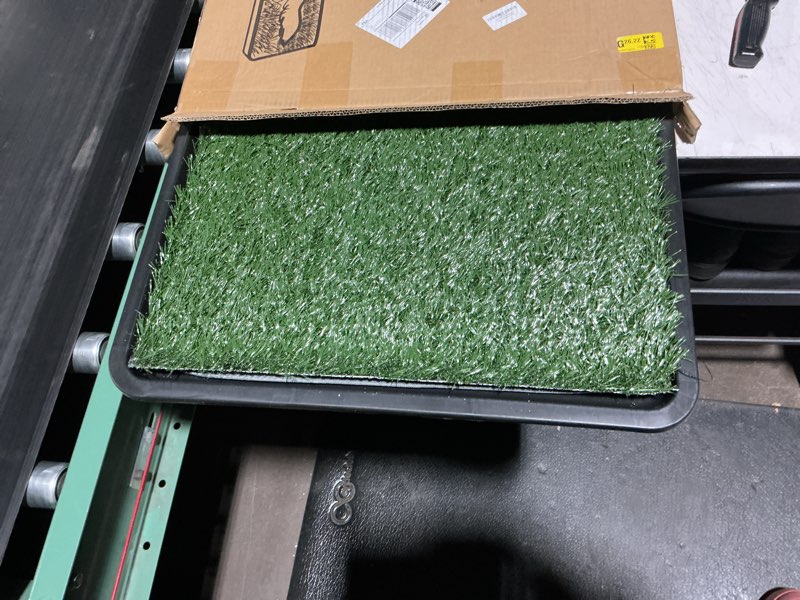 furway dog grass pad with tray artificial grass puppy pee pad for dogs, reusable 4-layer training po