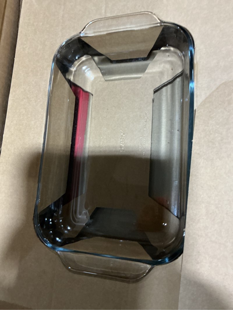 Condition photo showing Good Condition for Pyrex Basics 3-Pack Glass Baking Dish Set (2QT, 3QT, 4.8QT) With BPA-Free Lids, Rectangular Glass Bakeware, Dishwasher, Microwave, Freezer & Pre-Heated Oven Safe