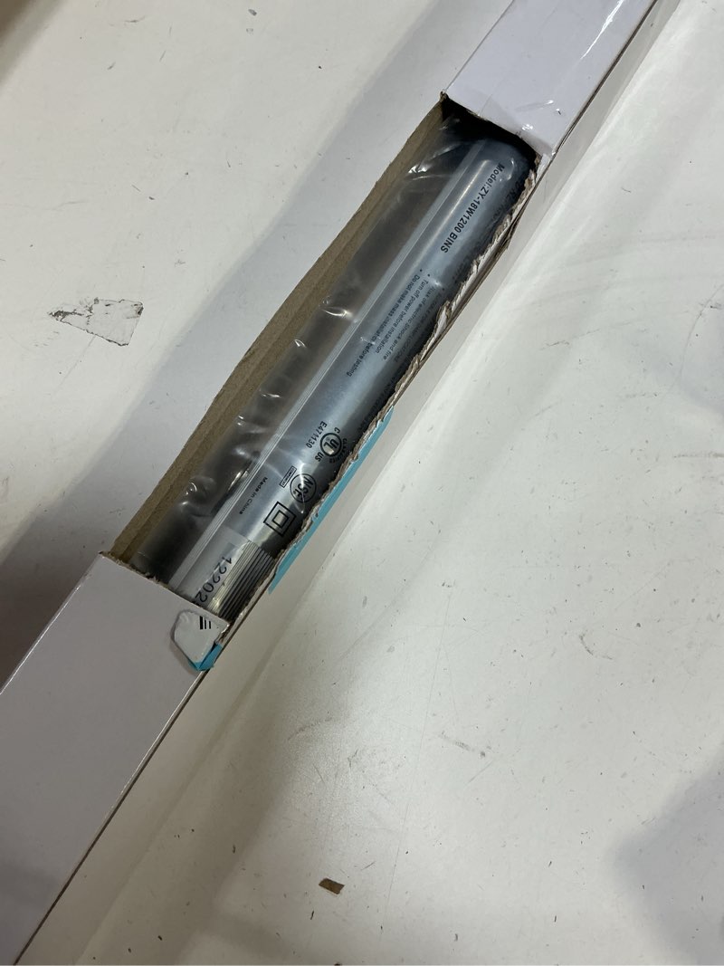 Condition photo showing Good Condition for 4ft t8 led refrigerator tube light 18w 2520lm, 5000k daylight white non-dimmable led cooler or freezer lights clear lens for fridge, supermarkets freezer, black wire, ul listed, 1 pack 1 pack 4ft black 18w