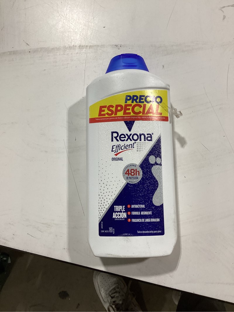 Condition photo showing Good Condition for rexona efficient foot talcum powder 180g – yahve - refreshing scent & moisture - absorbing formula for daily foot care