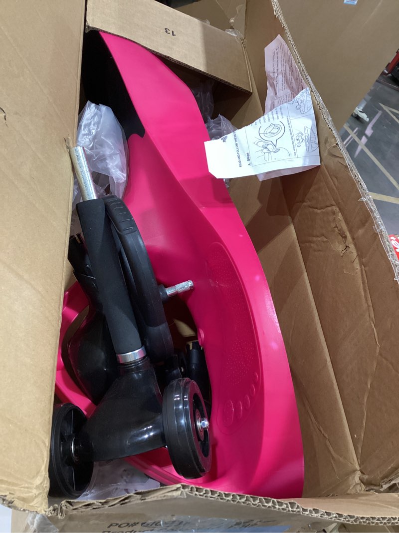 Condition photo showing Good Condition for Wiggle Car Ride On Toy - No Batteries, Gears or Pedals - Twist, Swivel, Go - Outdoor Ride Ons for Kids 3 Years and Up by Lil' Rider (Hot Pink)