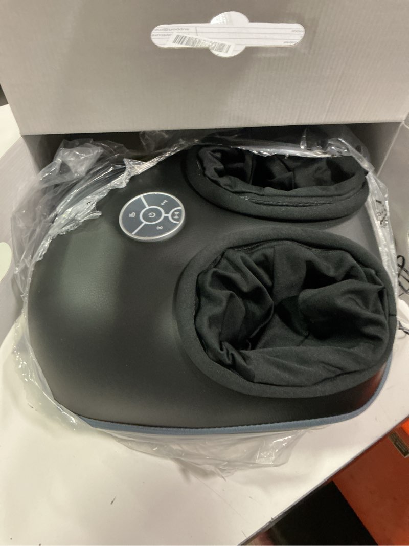 Condition photo showing Good Condition for Medcursor Foot Massager with Heat, Shiatsu Deep Kneading Machine, Multi Air Compression Intensity, Smart APP Mobile Remote Control and Foot Massage Relax for Home and Office Use, Gifts for Women Mom MDFM500