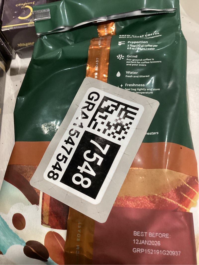 Condition photo showing New/Like New for Starbucks Ground Coffee, Medium Roast Coffee, Breakfast Blend, 100% Arabica, 1 bag (18 oz) Breakfast 18 Ounce (Pack of 1)