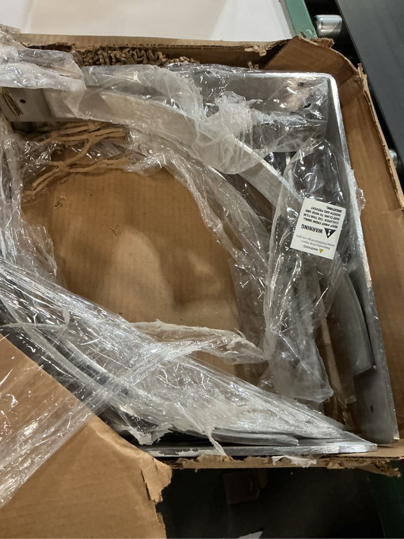 Condition photo showing New/Like New for 3"w x 16"d x 16"h morris steel bracket, stainless steel 3"w x 16"d x 16"h 1/pack stainless steel