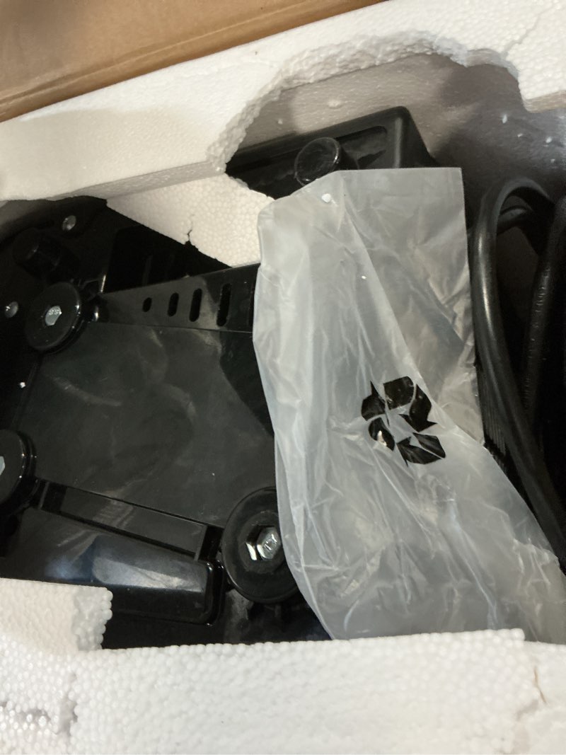 Condition photo showing As Is for newbulig ice makers countertop with handle, portable ice machine, 9 bullet cubes in 6 mins, 26lbs in 24hrs, auto-cleaning, with basket and scoop, for home, kitchen, rv, camping, black black handle 12.5"*11.6"*8.8"