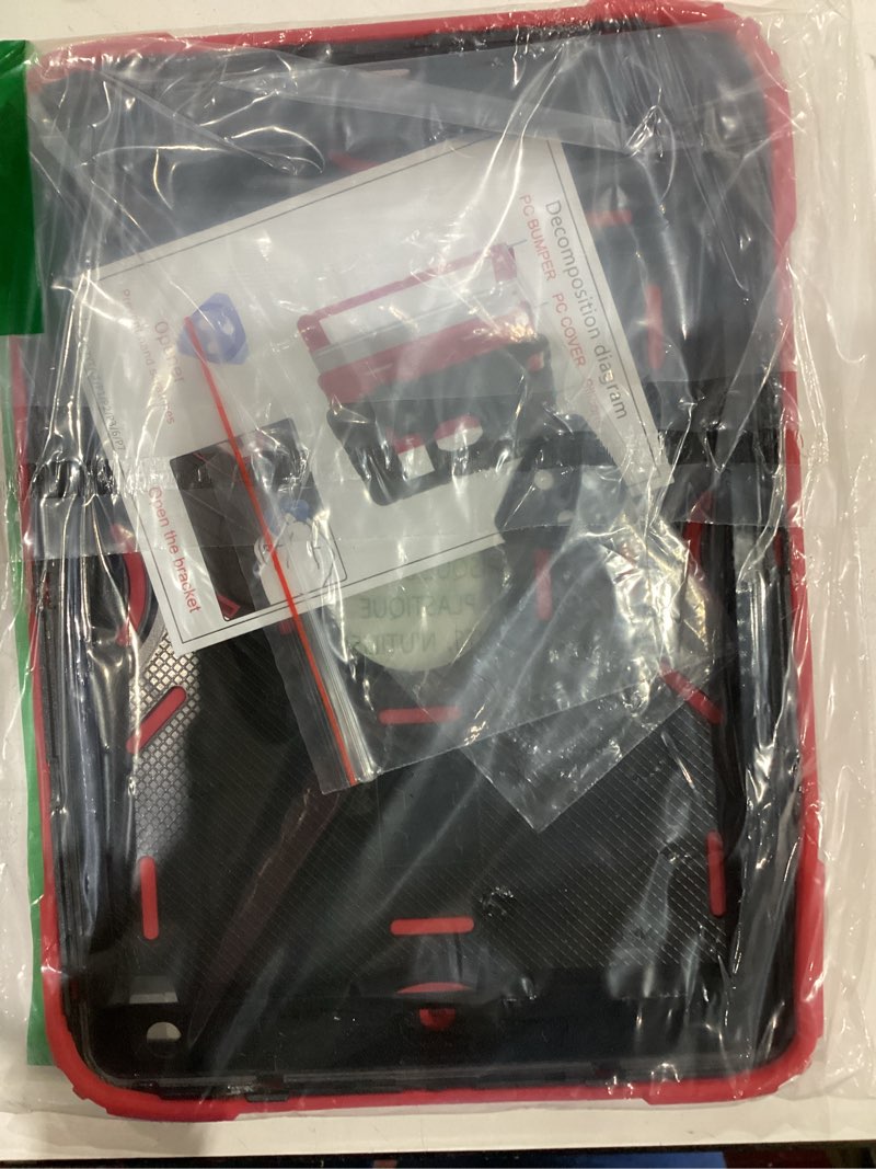 Condition photo showing As Is for Case for iPad 6th/5th Generation (9.7 Inch, 2018/2017 Model),iPad Air 2 / 1st Case, iPad Pro 9.7 Case 2016,Heavy Duty Shockproof Rugged Protective Case for iPad 9.7 Inch,Red+Black