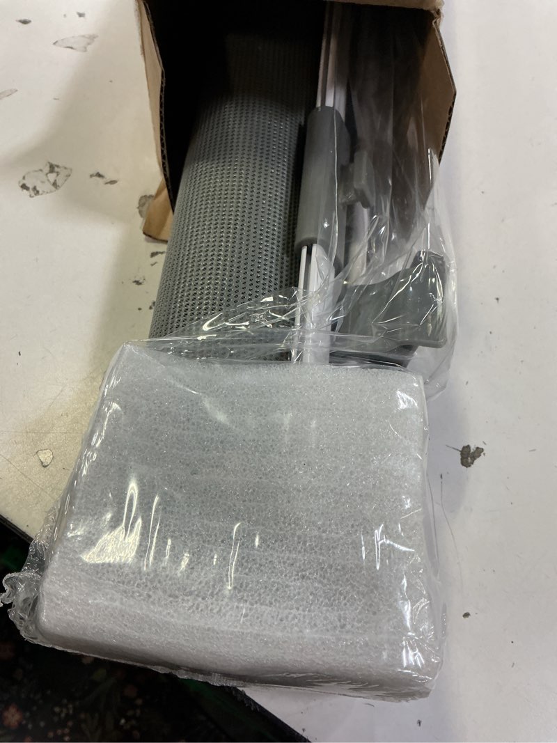 Condition photo showing Good Condition for Retractable Baby Gate for Stairs, 55" Wide Mesh Dog Gate Indoor, 34" Tall Child Gate for Doorways, Hallways, Deck, Indoor Outdoor Pet Baby Safety Essentials for Home, Grey Gray 55'' Wide