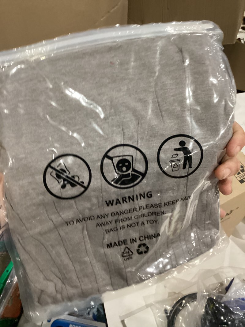 Condition photo showing New/Like New for Abardsion Women Elegant Blouses Shirts Summer Clothes 2025 Trendy Scoop Neck Short Sleeve Casual Loost Tunic Tops Brown Gray Large