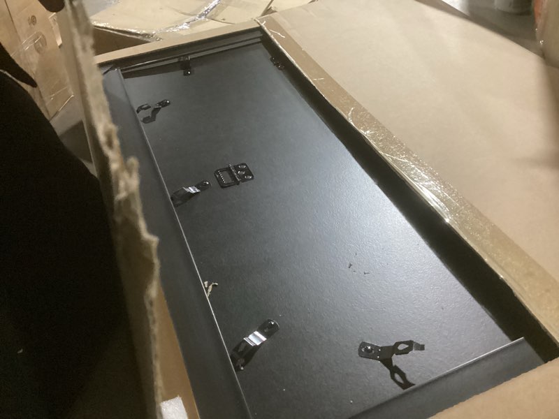 Condition photo showing As Is for gulethun 17x22 frame, transitional modern design picture frames, rustic poster frame for home decor, gold vintage photo frame, horizontal or vertical display, choose size & color gold 17x22in