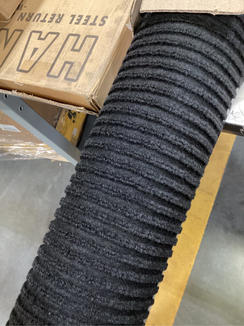 Condition photo showing As Is for large modern area rugs for living room bedroom, 5x8 feet black ultra soft thickened memory-foam indoor rug, comfy aesthetic solid minimalist carpets for girls boys nursery dorm home decor black 5x8 feet