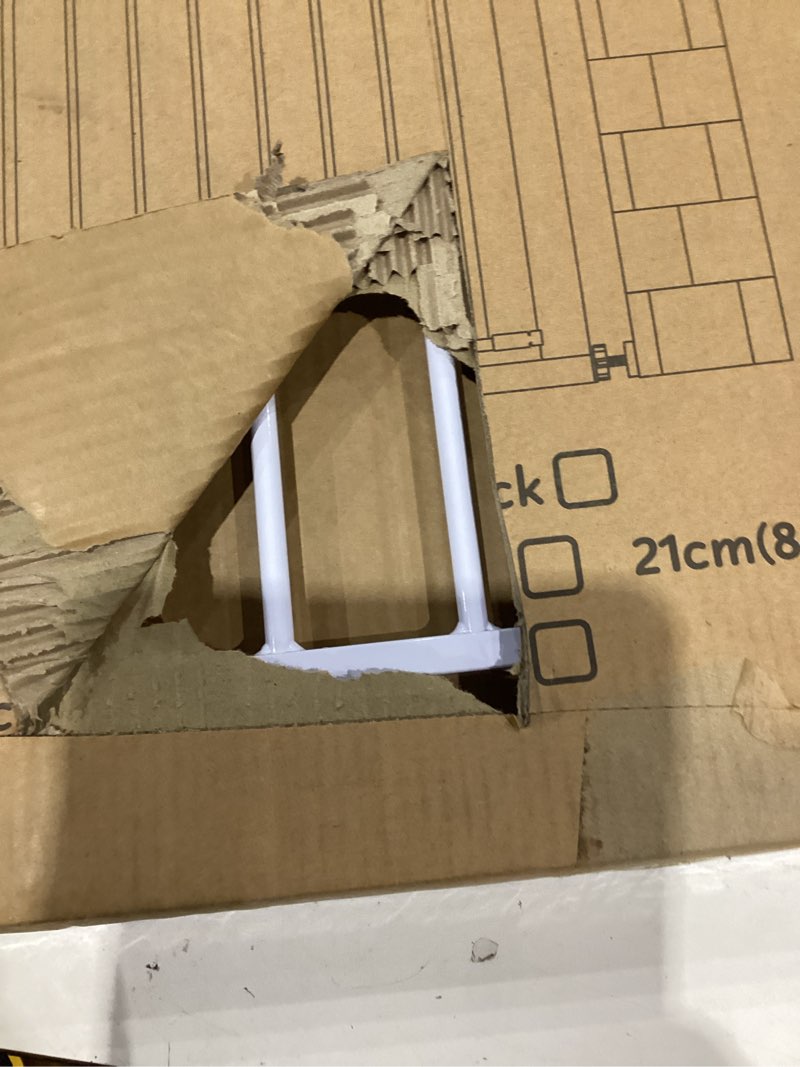 Condition photo showing As Is for safety gate 29.5-32in white