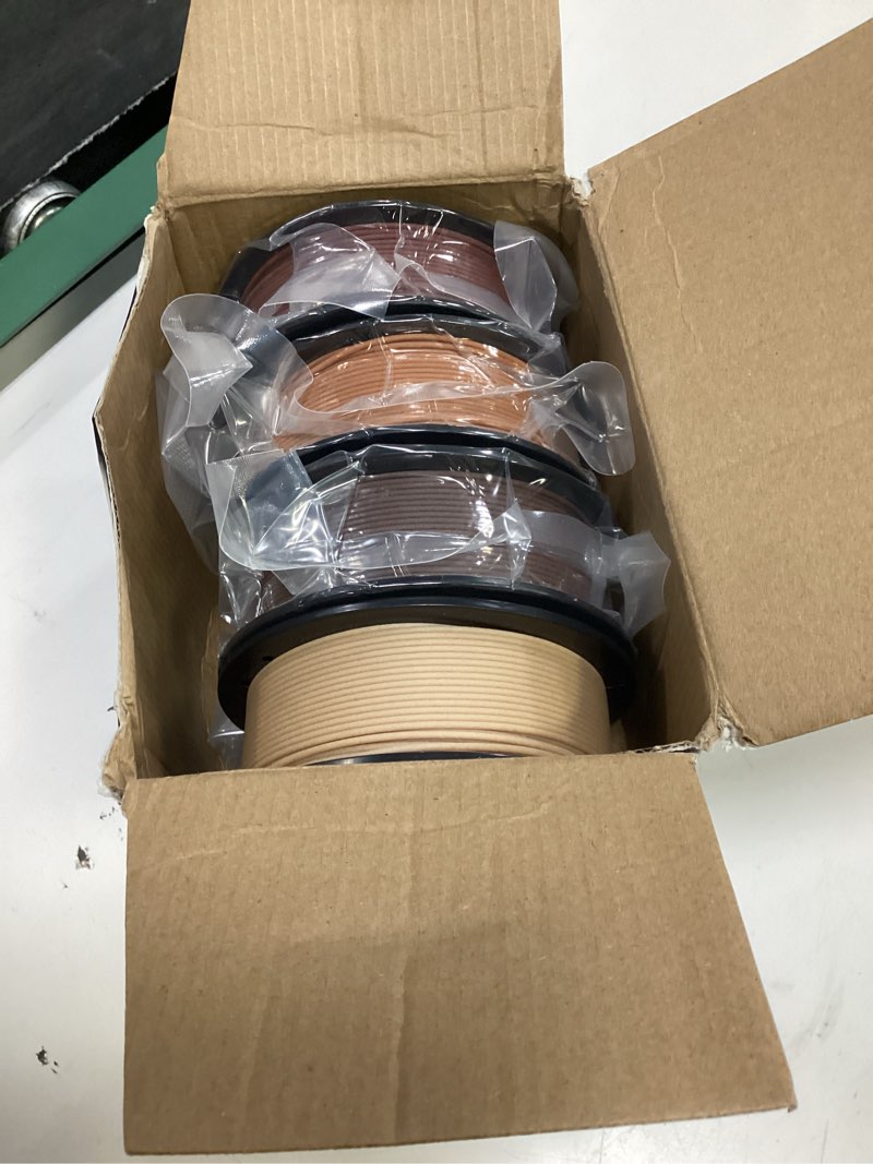 Condition photo showing Good Condition for wood pla filament bundle, 3d printer filament wood filament 1.75mm pla filament,individually vacuum packed, 250g*4 spools, maple+cherry+walnut+mahogany wood bundle (4 pack)