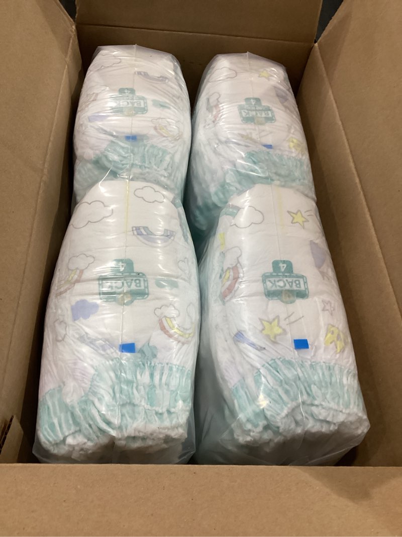 Condition photo showing New/Like New for Pampers Diapers - Swaddlers 360° - Size 4, 132 Count, up to 100% Leakproof Comfy Dry Fit, Designed for Easy Changes, Pull On Baby Diaper (Packaging May Vary) Size 4 132