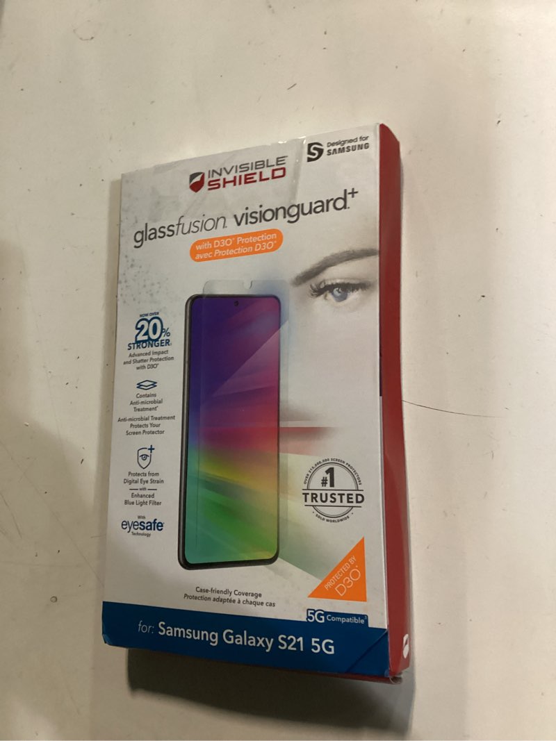 Condition photo showing New/Like New for ZAGG InvisibleShield GlassFusion VisionGuard+ - Blocks Harmful High-Energy visible (HEV) Blue Light 