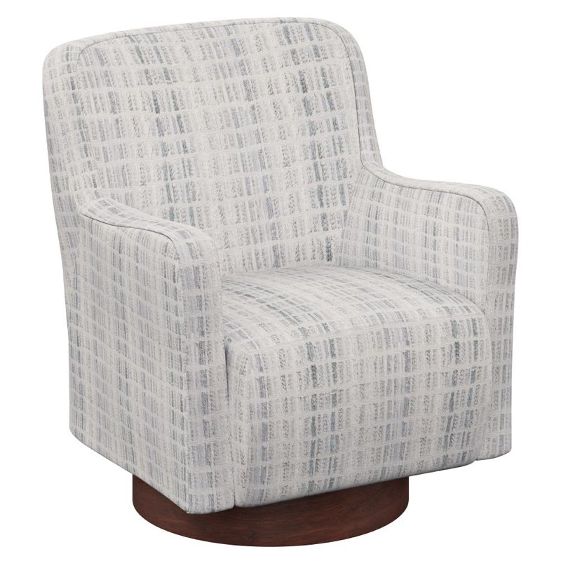 Swivel Chair With Wood Base