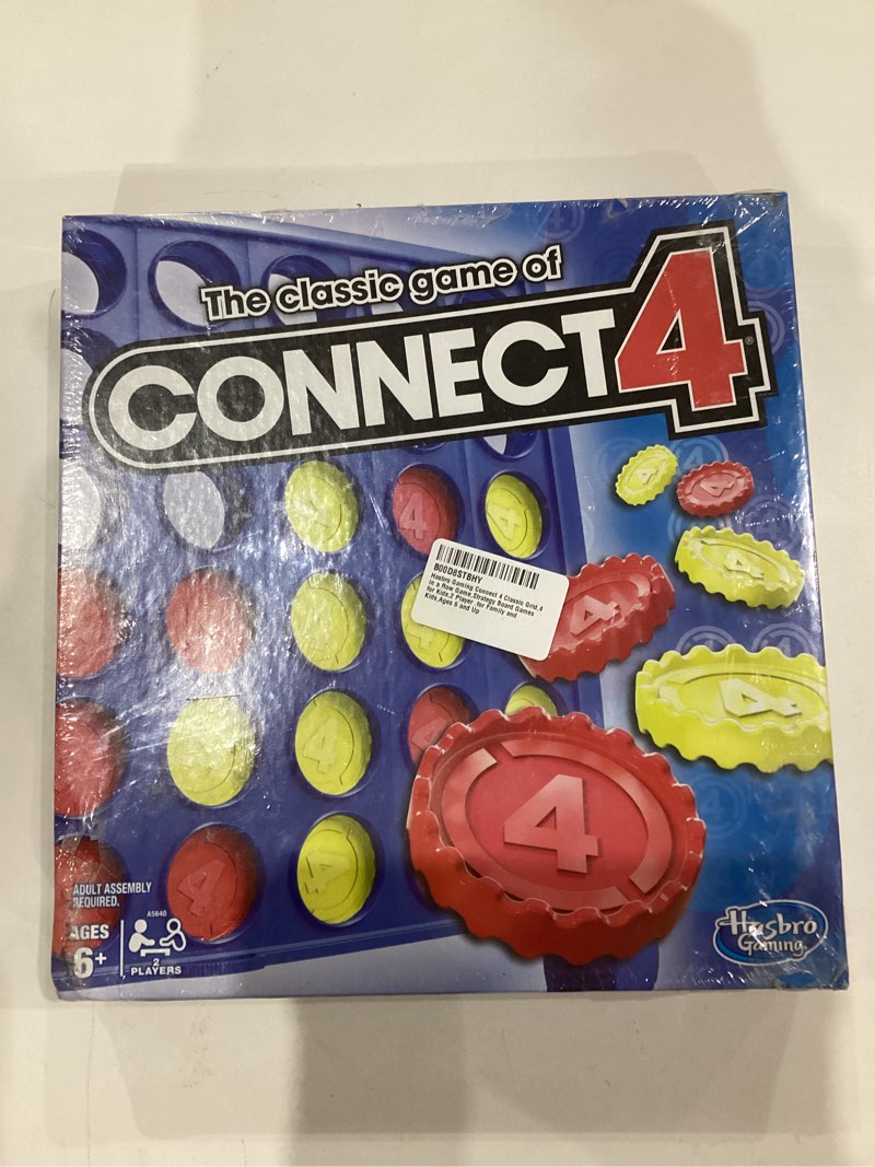 Condition photo showing As Is for Hasbro Gaming Connect 4 Classic Grid,4 in a Row Game,Strategy Board Games for Kids,2 Player .for Family and Kids,Ages 6 and Up