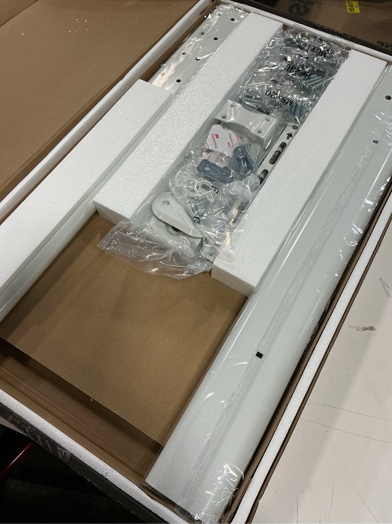 Condition photo showing New/Like New for AX WABER Universal Floor TV Stand with Mount 70 Degree Swivel 9 Level Height Adjustable and Space Saving Design for Most 27 to 65 inch LCD, LED OLED TVs, Perfect for Corner & Bedroom White AX1006TW