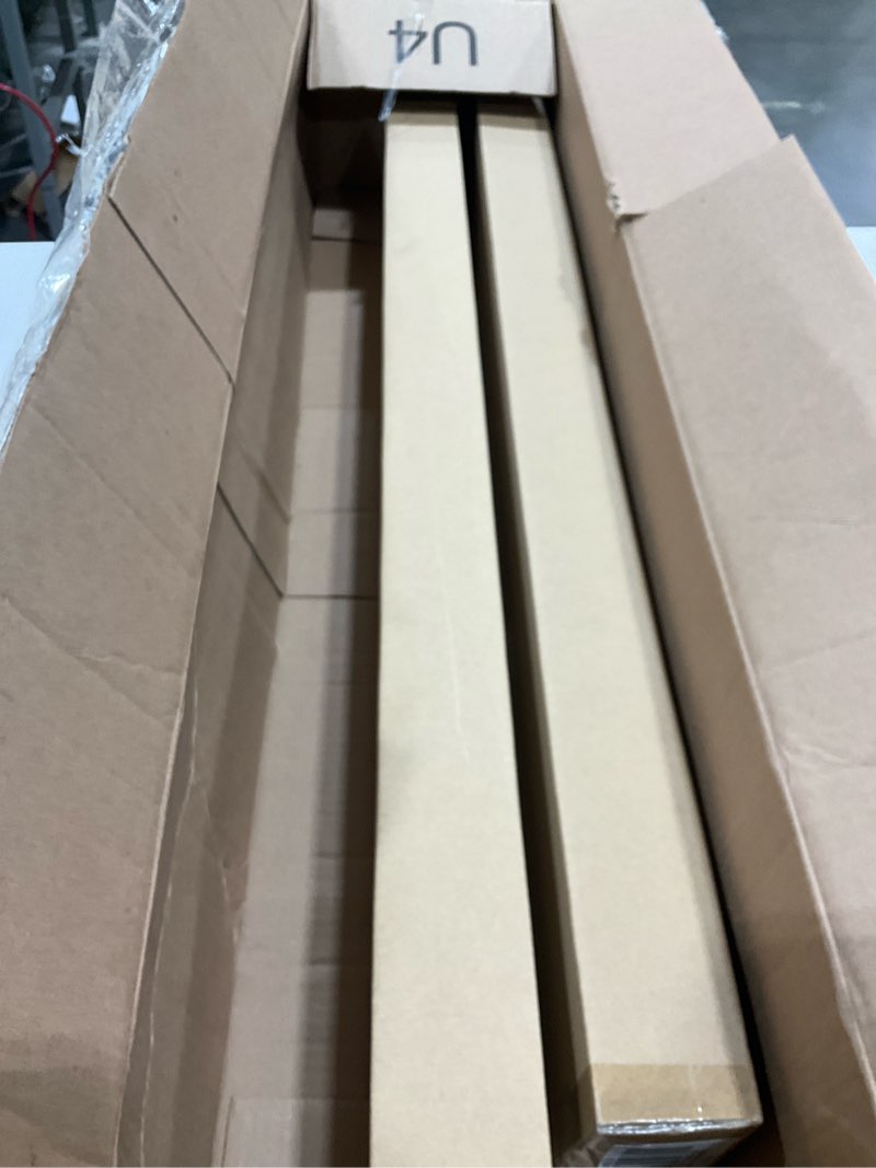 Condition photo showing As Is for CHICOLOGY - RMBC3464 Cordless Roman Shades Cross-Hatched Modern Fabric Cascade Window Blind Treatment, 34"W X 64"H, Belgian Chocolate (Privacy & Light Filtering) Belgian Chocolate (Privacy & Light Filtering) 34"W x 64"H