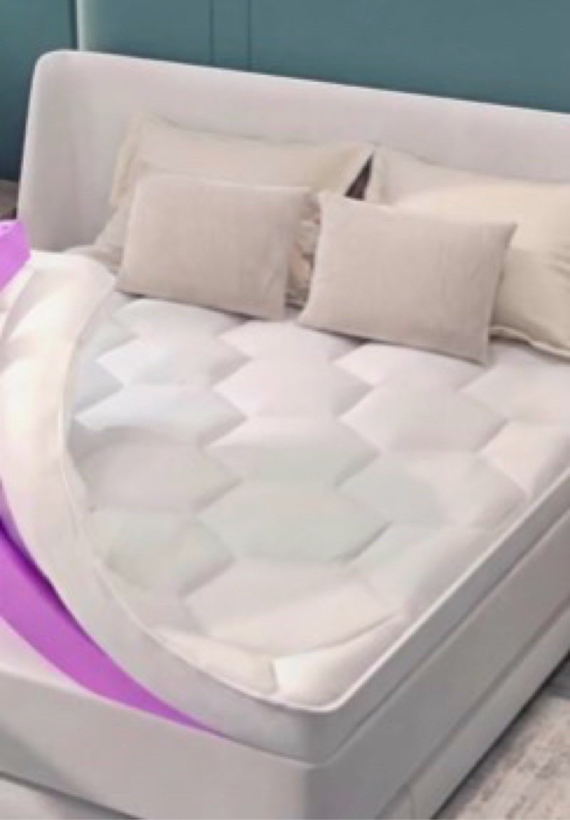 4 inch pillow top mattress pad for back pain relief