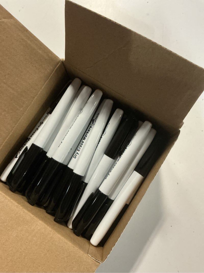 Condition photo showing Good Condition for Similar Dry Erase Markers Pack, Bulk Black Whiteboard Markers With Fine Tip, Low Odor Dry Erase Markers for School Office Home