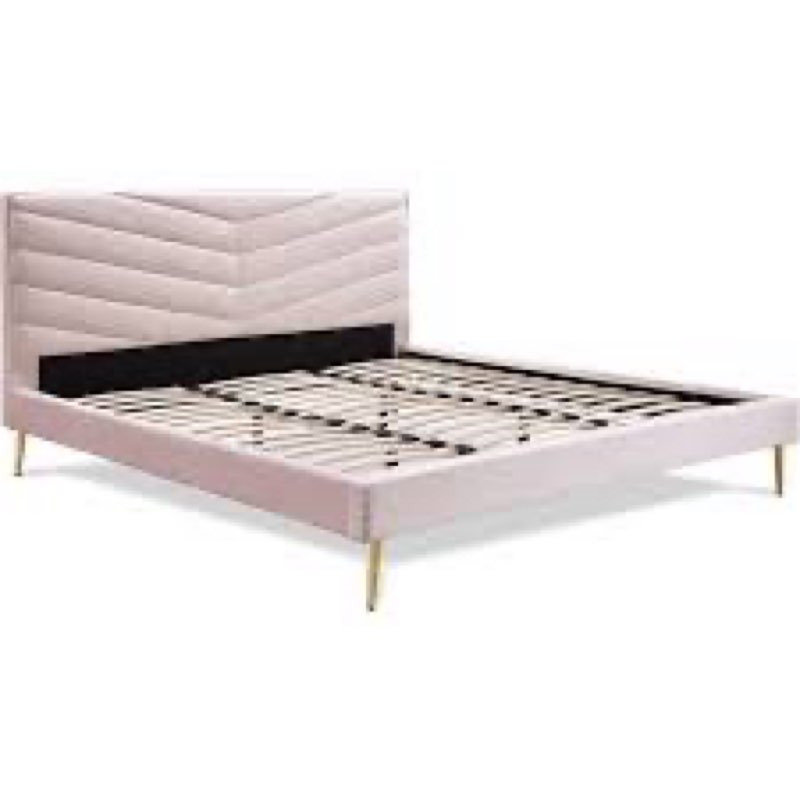 (Incomplete box 2 of 2 )(similar)FUBD10032B ADR SIDNEY QUEEN BED PINK 2 CTN