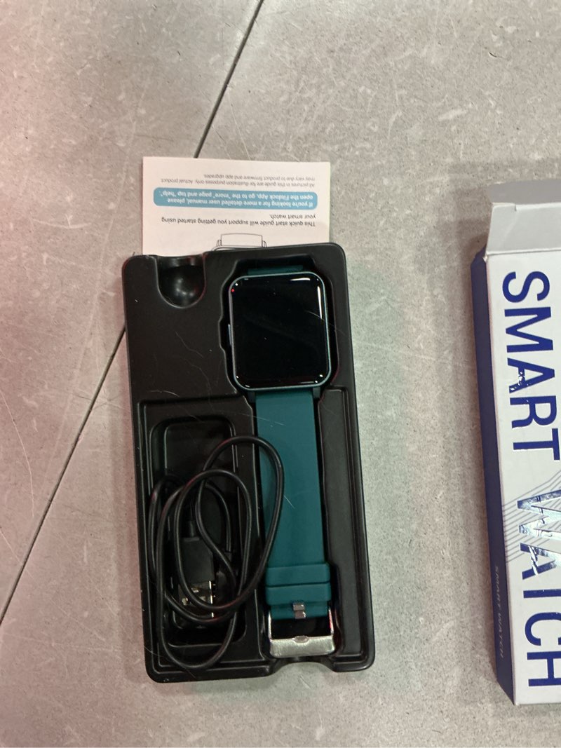 Condition photo showing Good Condition for daviko smart watch senior friendly no app/phone required, waterproof fitness tracker watch with step counter calories/sleep tracker for walking running for men women cyan