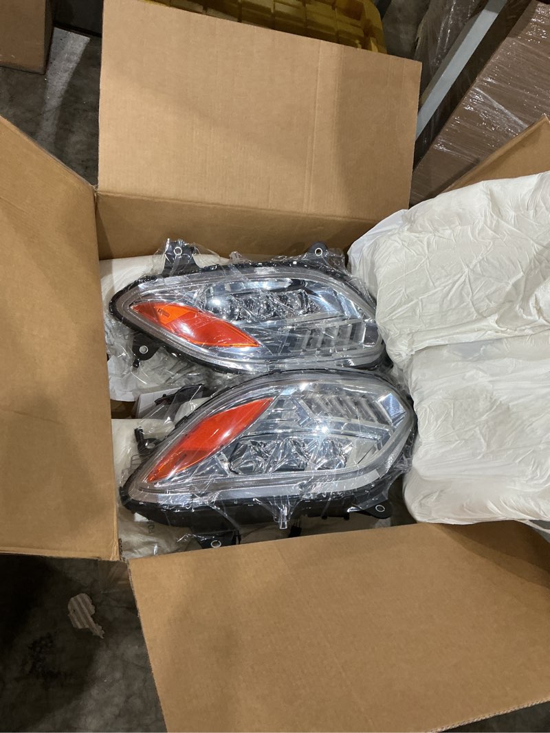 Condition photo showing Good Condition for international lt625 headlights fits 2018-2023,projector led headlamp assembly,chrome pair(lens)
