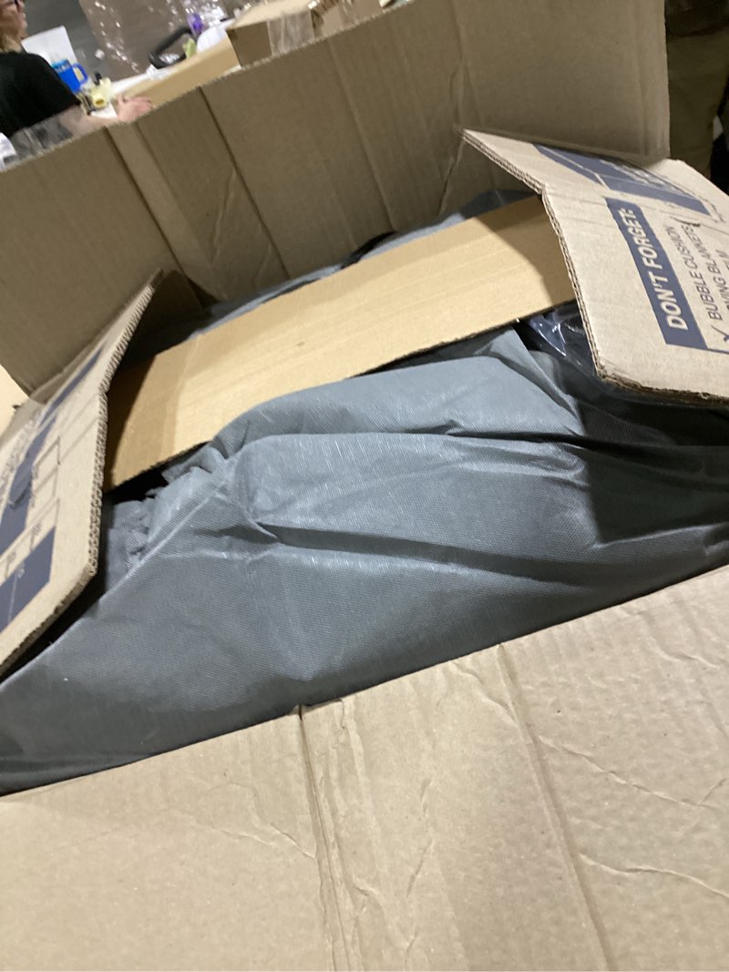 Condition photo showing As Is for Umbrauto RV Cover Fits 24-27ft Travel Trailer: Lightweight, Waterproof Camper Cover for Toy Hauler, Winter Campsite, with Gutter Covers, Tongne Jack Covers, Windproof Straps Travel Trailer RV Cover Fits 24-27FT