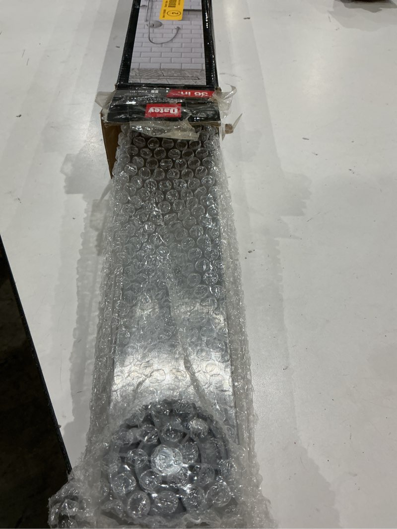 Condition photo showing Good Condition for oatey vivante 36-in stainless steel linear shower drain with tile -in cover