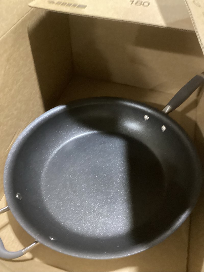 Condition photo showing Good Condition for circulon - 83906 circulon radiance hard anodized nonstick frying pan / fry pan / hard anodized skillet with helper handle - 14 inch, gray 14 inch gray