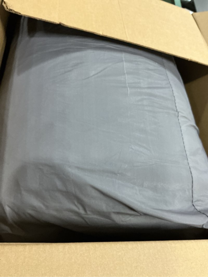 Condition photo showing Good Condition for waterproof zipper doors car cover for pickup, chevrolet silverado 1500 2500 3500/ ford f-150 f-250/ ram 1500 2500 3500, for indoor outdoor sunscreen uv prevention snowproof wind, 230"-260",c9 gray c-9 apply-pickup - body length 230"to 260"