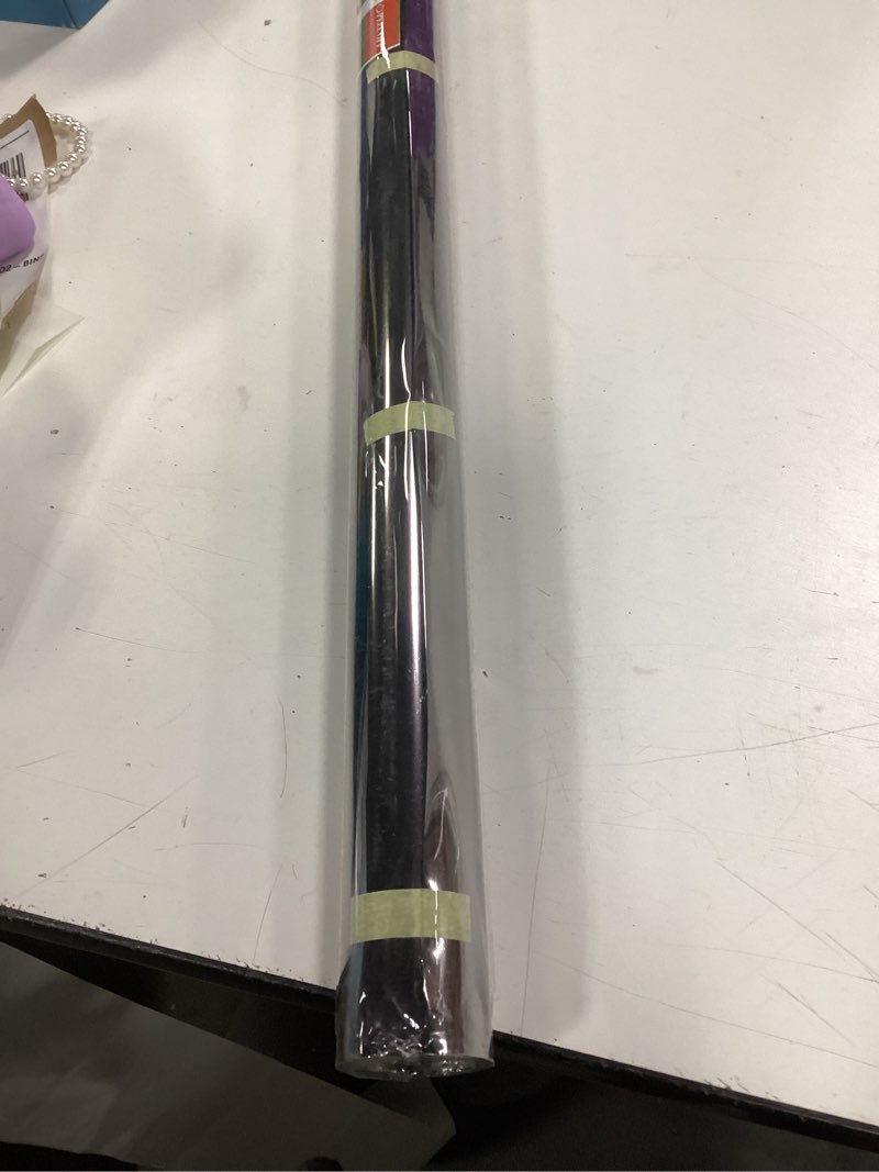 Condition photo showing New/Like New for Windimiley One Way Privacy Window Film, Reflective Window Tint for Home, Heat Control Sun Blocking Mirror Window Film See Out Not in Door Covering with 3 Tools (35.4 x 78.7 Inch, Black) 35.4 x 78.7 Inch Black