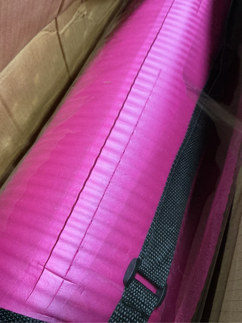 Condition photo showing Good Condition for fitvids yoga mat, 1/2-inch extra thick high density exercise mat, anti-tear exercise yoga mat with carrying strap, suitable for various yoga exercises pink